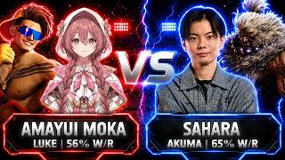 SF6 ▰ AMAYUI MOKA (Luke) VS SAHARA (Akuma) ▰ FULL GAMEPLAY! ▰ ストリートファイター6
