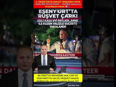 💎 ESENYURT'TA RÜŞVET ÇARKI: GİZLİ KASA EVİ PATLADI, ANNE İLE KUZEN VALİZLE SUÇÜSTÜ YAKALANDI! 📢  

🔥 Hani siz günlerce dürüstlük abidesi kesilip millete temiz yönetim masalları anlatıyordunuz? ✨  

🎯 Esenyurt Belediyesi'ndeki rüşvet ve ihale vurgunu soruşturmasında bataklığın kokusu bacayı sardı. ⭐  

✨ Tutuklanan Başkan Yardımcısı Yusuf Ulutaş'ın rüşvet kasalarını doldurduğu gizli daire polis baskınıyla deşifre oldu. 💎  

🎯 BOŞ DAİREDE ÇELİK KASALAR, KAPIYA GELEN VALİZLİ AKRABALAR! 🎯  

🎯 İtirafçı olan Park ve Bahçeler Müdürü bülbül gibi ötüp gizli evi tek tek anlattı. 📢  

🔥 Küçükçekmece'deki boş daireye yerleştirilen çelik kasaları açmak için polis beklerken film kopuverdi. 💎  

📢 Yusuf Ulutaş'ın annesi ile kuzeni ellerinde boş valizlerle kasaları soyarken suçüstü yakalandı. ⭐  

✨ Şifreler girildi, kasalardan çıkan milyonluk dövizler hakikati bodoslama yüzlerine çarptı. 🚀  

🎯 RÜŞVET VE VURGUN DÜZENİ SONSUZA KADAR SÜRMEZ! 🔥  

⭐ Makam odalarında temiz siyaset pozu kesip arkada milyarlık çark kuranların maskesi yine düştü. ✨  

🚀 HAKİKAT TOKADI öyle bir çarptı ki rüşvet paralarını valizle taşıyanların tüm tezgahı başlarına yıkıldı. 🚀  

✨ HALKIN PARASINI ÇELİK KASALARDA SAKLAYANLAR ADALETİN PENÇESİNDEN KURTULAMIYOR! 🚀  

⭐ Olayın Tüm Perde Arkası, Belgeler ve Detaylar İçin Sitemizi Ziyaret Edin: 

📢 Web Sitemiz: https://bulenttasgin-haber. ⭐ com/ 

💎 Yazan: Bülent Taşgın 

⭐ #BulentTasgin #MakyajsizGercekler #Esenyurt #Yolsuzluk #Ruşvet #Siyaset #Gündem #SonDakika #Haber #Politika 