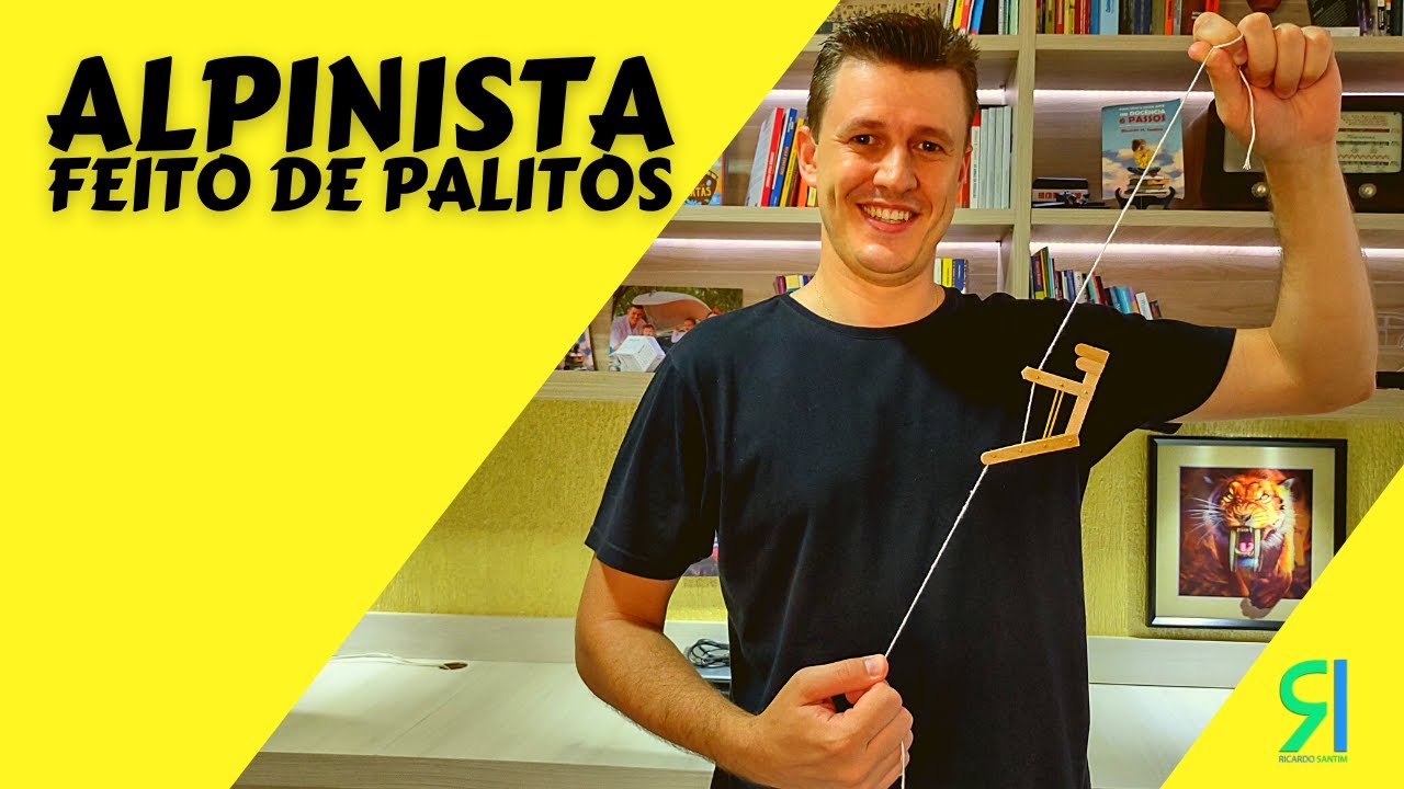 COMO FAZER UM ALPINISTA COM PALITOS | PT-BR