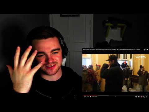 English Fella Reacts to - Inside the US Capitol as Trump supporters storm building