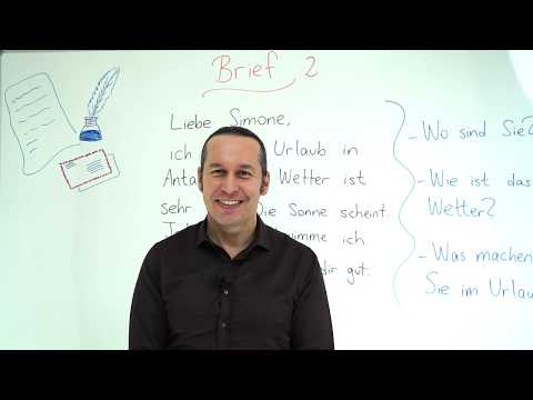German A2 INTENSIV Lesson - 6 Brief Part- 2 - German Letter Writing - German Letter Samples - CON...