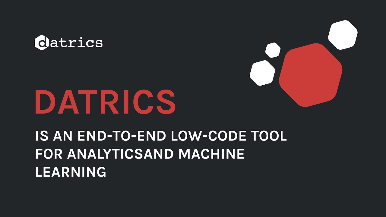 Datrics: no-code end-to-end tool for Analytics and Data Science
