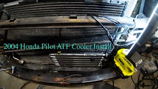 How to install a Hayden transmission cooler on a 2004 Honda Pilot- DIY instructions