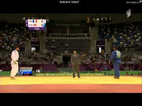 Cyrille Maret vs Adam Okruashvili judo teams European championships final - Baku 2015