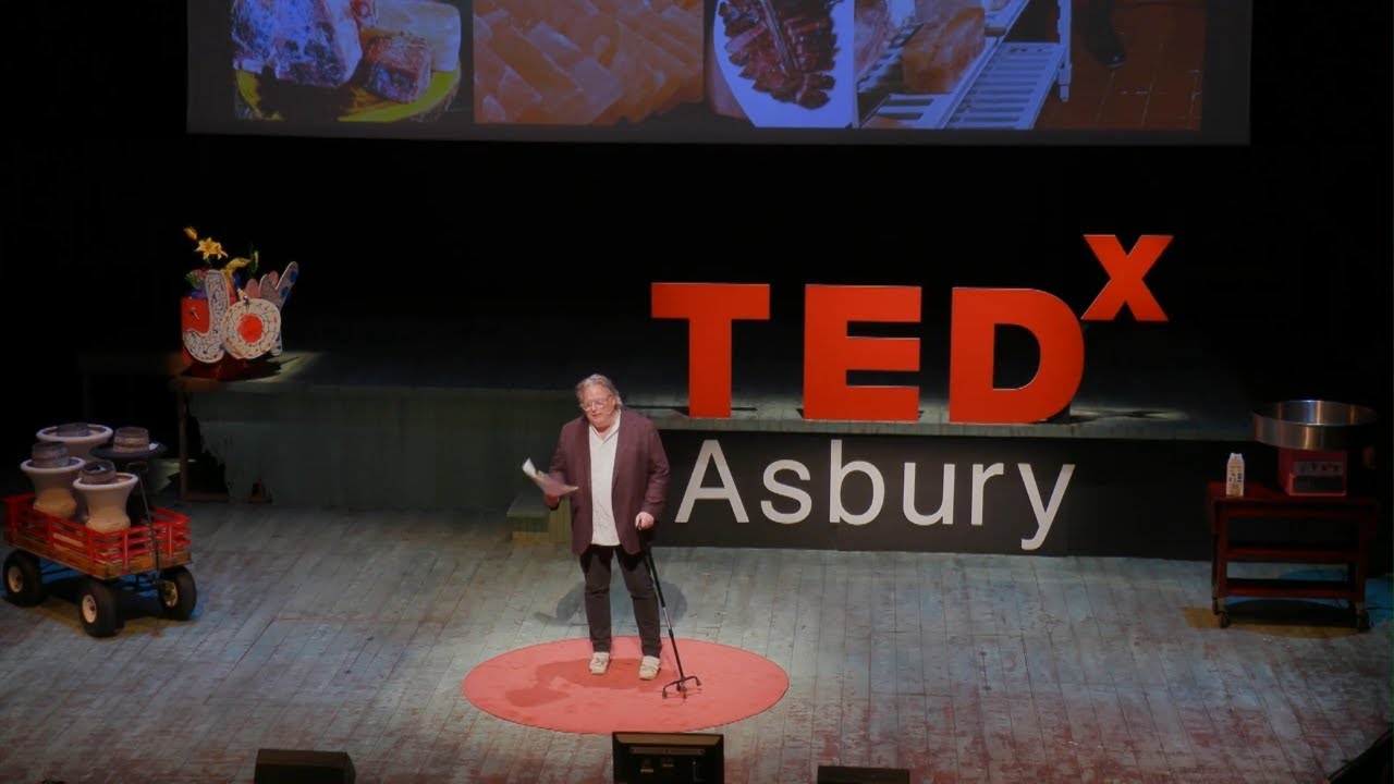 David A Burke on stage
