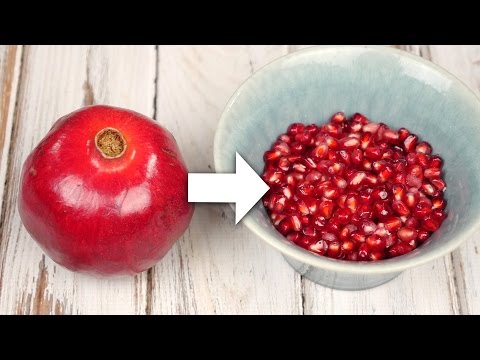 The Quickest Way to Open a Pomegranate