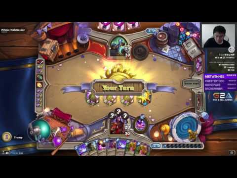 Hearthstone Trump Playing One Night In Karazhan Adventure