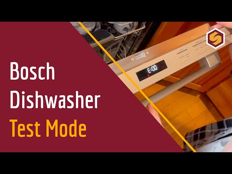 Bosch 800 Series Dishwasher Test Mode Guide