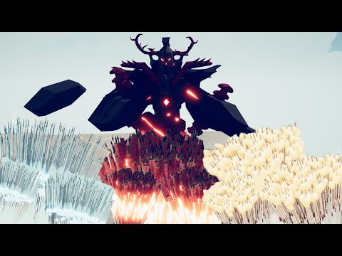 DARK GOLEM + 5x EXILED SENTINEL vs 5x EVERY GOD - Totally Accurate Battle Simulator TABS