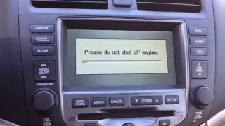 How To Update Navigation Map of Honda Accord 2003 - 2007