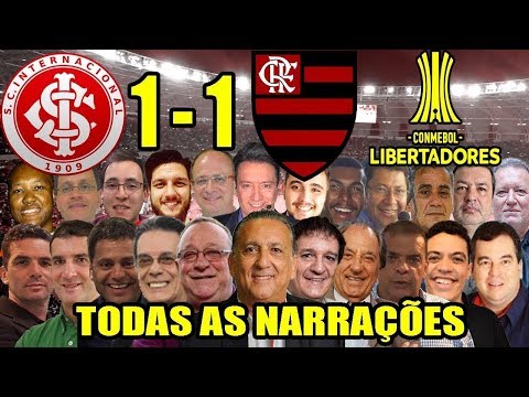 Todas as narrações   Internacional 1 x 1 Flamengo   Libertadores 2019