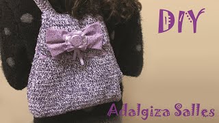 DIY - Mochila de crochê passo a passo completo