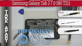 How to disassemble 📱 Samsung Galaxy Tab 3 7.0 SM-T211 Take apart