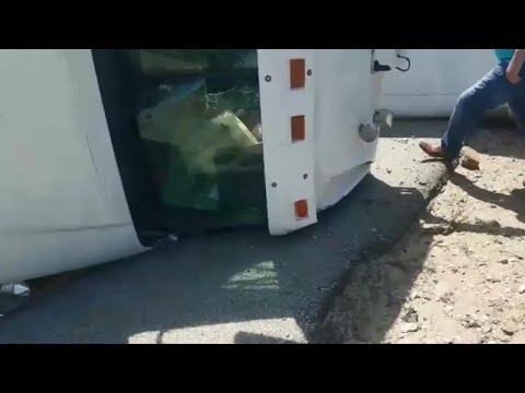 Heroic drivers leap into action after insane truck accident shuts down highway | New York Post