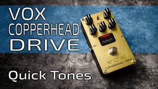 Video thumbnail for VOX COPPERHEAD DRIVE | Quick Tones in PreAmp mode (no talk) by Pedal Platform