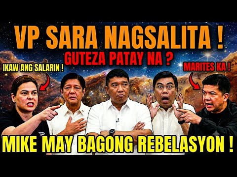VP SARA NAGSALITA NA SA AWAY SENADO! GUTEZA PATAY NA? MIKE DEFENSOR MAY PANIBAGONG REBELASYON!