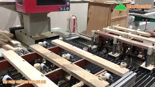 Giàn máy máy đánh mộng âm cnc 3 đầu, 4 đầu Woodmaster