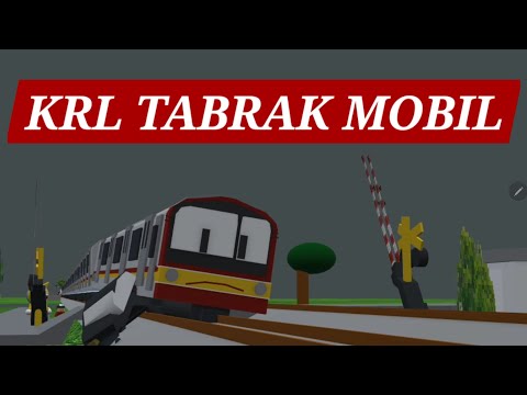 KRL MENABRAK MOBIL DI CILEBUT DENGAN PRISMA 3D