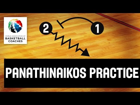 Basketball Coach Dimitris Itoudis - Pre-session Practice of Panathinaikos