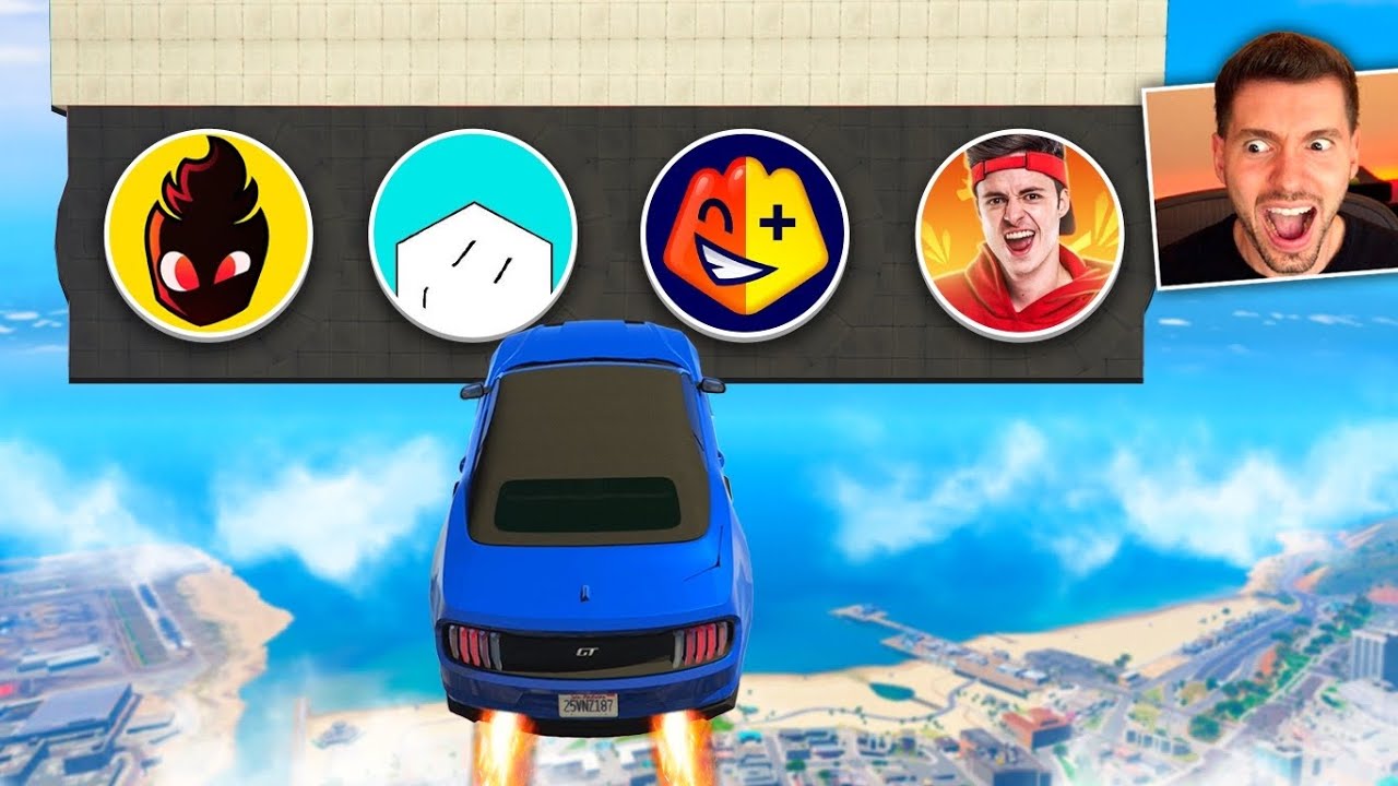 GTA V: (youtubers) CAIXA MISTERIOSA do Enaldinho, Problems e Emilly Vick (CORRIDA)