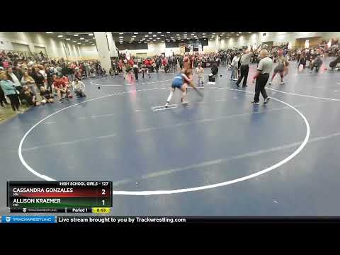 127 Lbs Champ. Round 2 - Cassandra Gonzales, MN Vs Allison Kraemer, MO 5fe0