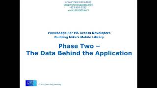 Mike's Mobile Library - The SharePoint Lists for Data