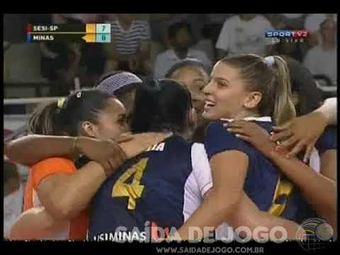 Superliga Feminina de Vôlei 2011/2012 -  SESI 2x3 MINAS - Turno