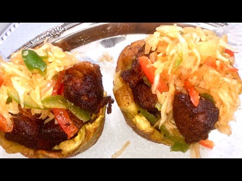 Stuffed Plantain Cups Recipe | Haitian Fried Pork | Panier de griot