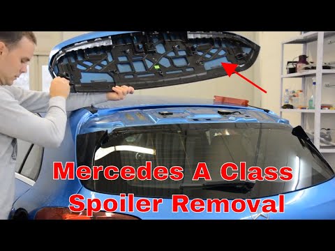 Mercedes-Benz W176  A-Class spoiler and third brake light removal