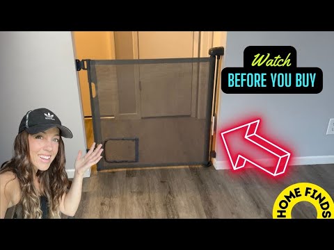 Retractable baby gate installation demo! (link in description)