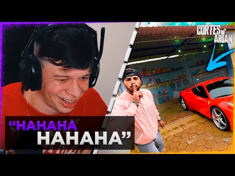 ARUAN REAGE A ESCONDI A FERRARI NUM LUGAR QUE ELE NUNCA VAI ENCONTRAR😂 (THIAGO REIS)-Cortes do Aruan