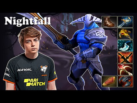 Nightfall - Sven Safelane | Dota 2 7.29d Gameplay