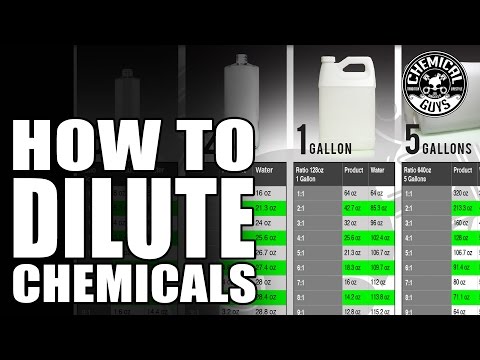 How To Dilute Chemicals - Chemical Guys - Car Detailing