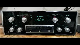 Video thumbnail for McIntosh C28 Solid State Stereo Preamplifier (1970-75) by YesterYearAudio