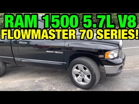 2004 Dodge Ram 5.7L HEMI V8 DUAL EXHAUST w/ FLOWMASTER 70 SERIES!