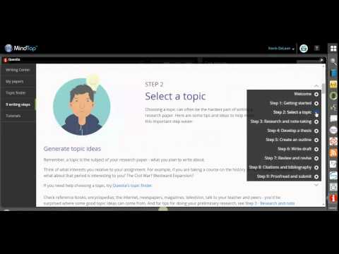 How To Use Questia App in MindTap