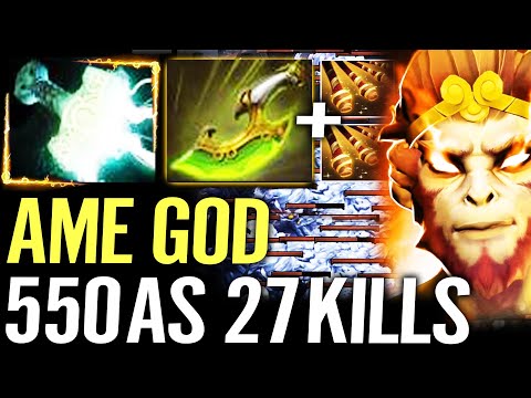 🔥 AME IS BACK Monkey King WTF 550AS — Mjollnir + Swift Blink BLOODLUST Max Jingu Carry Dota 2 Pro