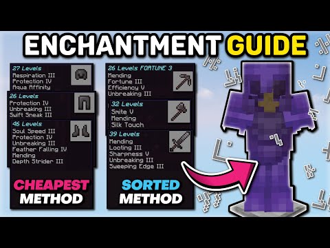 Minecraft Enchanting Guide - Lowest Cost, All Items