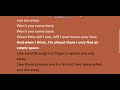 Breathe - Won't You Come Back Lyrics