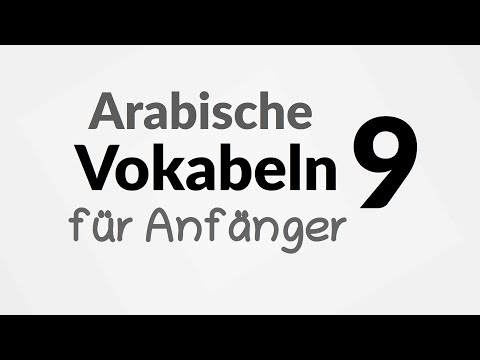 Arabische Vokabeln für Anfänger [09] - Arabic vocabulary for beginners