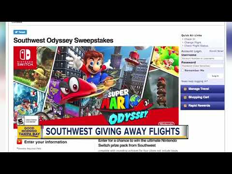 Southwest Airlines teams up with Nintendo for ultimate Nintendo Switch sweepstakes