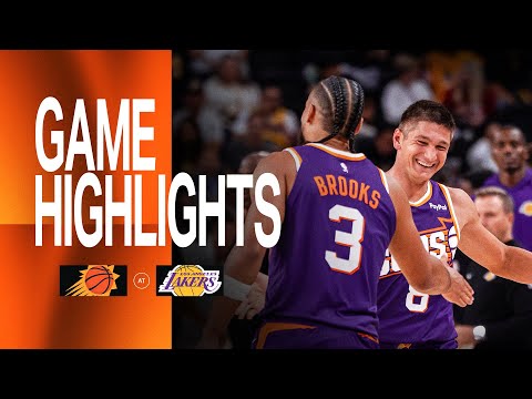 Phoenix Suns Preseason Game Highlights vs Los Angeles Lakers | 10-3-2025