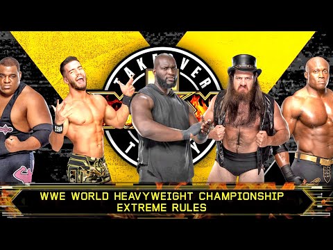 WWE 2K22 Bobby Lashley vs Omos vs Austin Theory vs Cameron Grimes vs Keith Lee - Extreme Rules