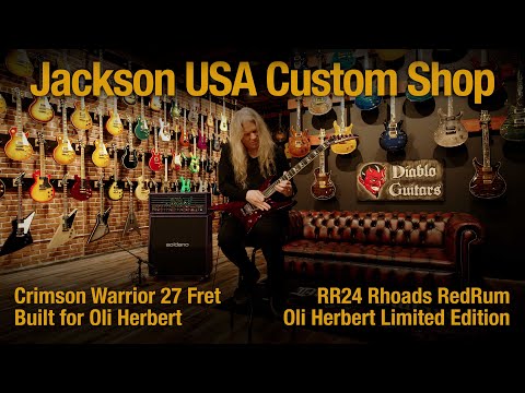 Jackson USA Custom Shop Limited Edition Oli Herbert RR24 Rhoads Quilted Maple Top RedRum 2018 w/OHSC image 13