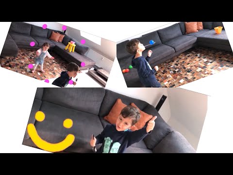 Egg And Spoon Race with Table Tenis  and Colorful Plastic Balls | Pastime Fun with Kaan