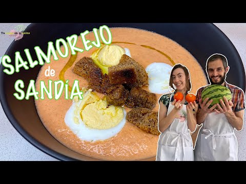 Salmorejo de Sandía. Receta de Verano Fácil y Rápida.