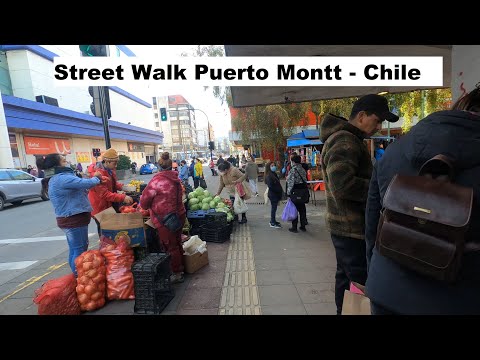 🇨🇱 Street Walk Puerto Montt - Chile 4K