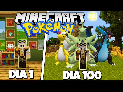 SOBREVIVI 100 DIAS NO PIXELMON NOVA GERAÇÃO