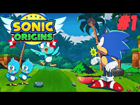SONIC ORIGINS STORY MODE PART 1 | SONIC 1 COMPLETED WITH ALL EMERALDS