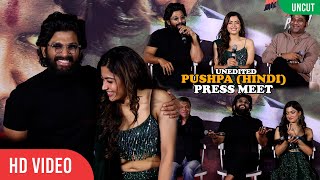 Pushpa - The Rise | (HINDI) PRESS MEET | Allu Arjun, Rashmika Mandanna, DSP | UNEDITED FULL VIDEO video
